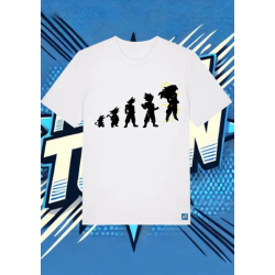 Camiseta Blanca Goku Evolucion | camiseta anime