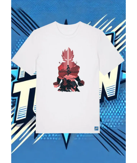 Camiseta Blanca Goku Freezer | camiseta anime