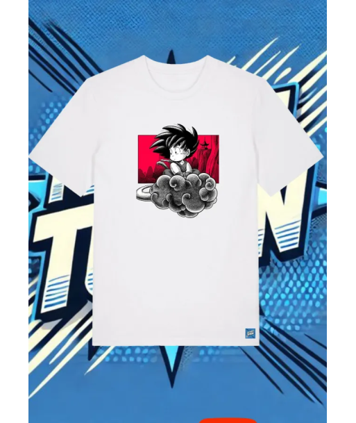 Camiseta Blanca Goku Nube Kinton | camiseta anime