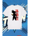 Camiseta Blanca Goku Sombra | camiseta anime
