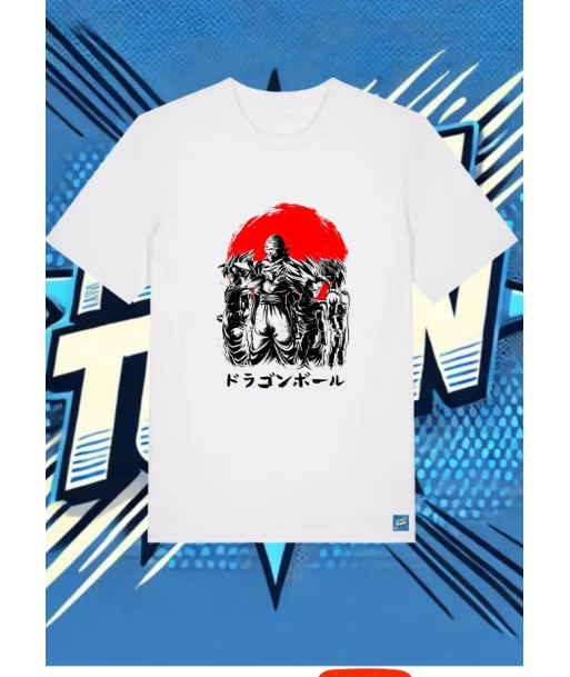 Camiseta Blanca Guerreros Z | camiseta anime