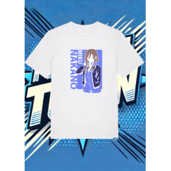 Camiseta Blanca Las Quintillizas Nanako Miku | camiseta anime