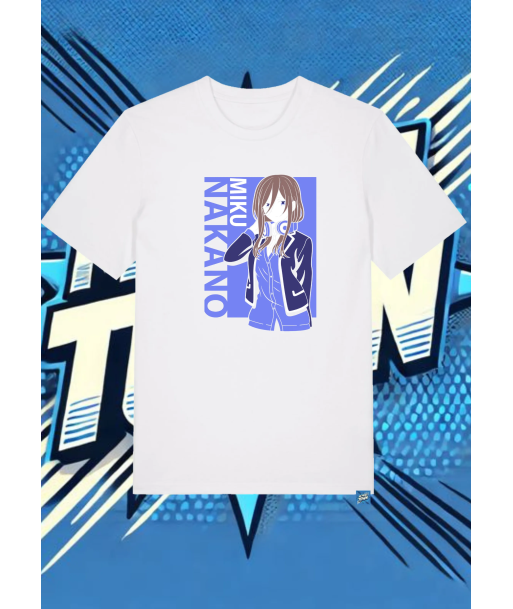 Camiseta Blanca Las Quintillizas Nanako Miku | camiseta anime