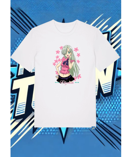 Camiseta Blanca Los Siete Pecados Capitales Elisabeth | camiseta anime