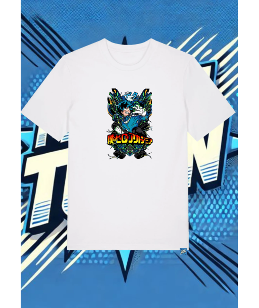 Camiseta Blanca My Hero Academia Izuku Midoriya | camiseta anime