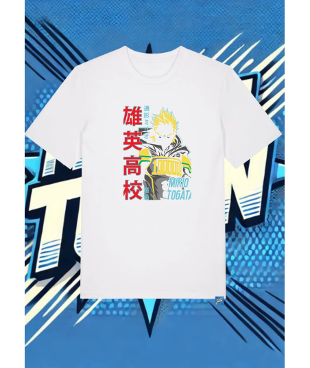 Camiseta Blanca My Hero Academia Mirio | camiseta anime