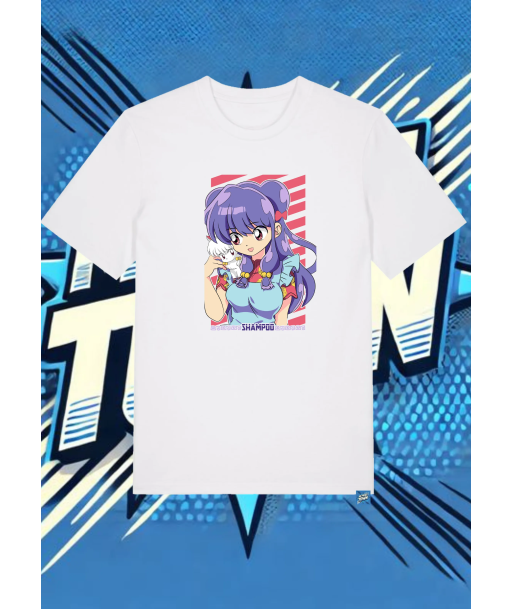 Camiseta Blanca Ranmaunmedio Shampoo | camiseta anime