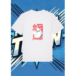 Camiseta Blanca Street Figther Akuma | camiseta anime