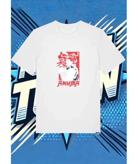 Camiseta Blanca Street Figther Akuma | camiseta anime