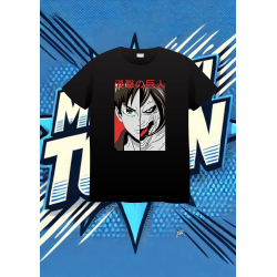 Camiseta Negra Atack On Titan Eren Yeager | camiseta anime