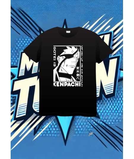 Camiseta Negra Bleach Kenpachi Zaraki | camiseta anime
