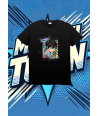 Camiseta Negra Cool Aime Boy My Music | camiseta anime