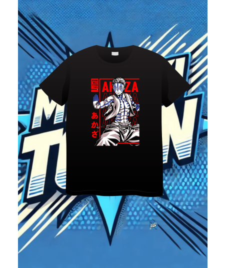 Camiseta Negra Demon Slayer Akaza | camiseta anime