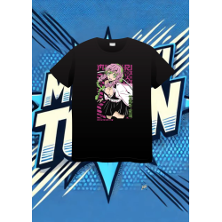 Camiseta Negra Demon Slayer Mitsuki | camiseta anime