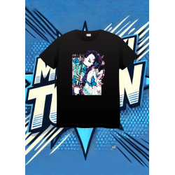 Camiseta Negra Demon Slayer Shinobu | camiseta anime