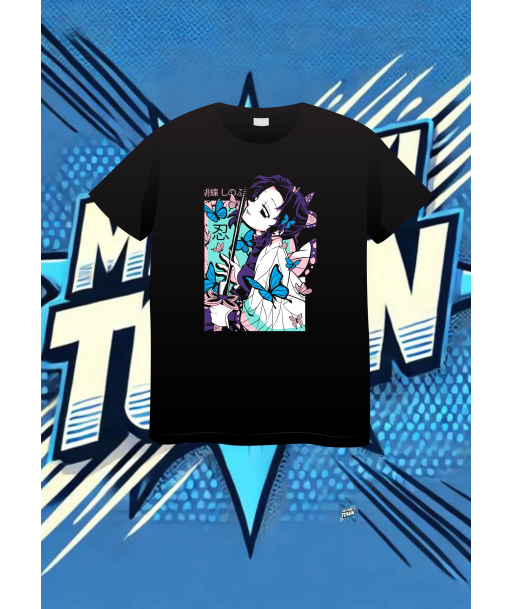Camiseta Negra Demon Slayer Shinobu | camiseta anime