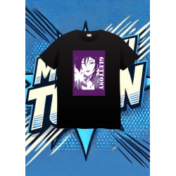 Camiseta Negra Los Siete Pecados Capitales Merli | camiseta anime