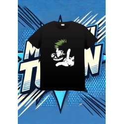 Camiseta Negra My Hero Academia Izuku Midoriya | camiseta anime