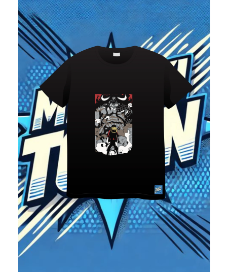 Camiseta Negra One Piece Luffy Vs Kaido | camiseta anime