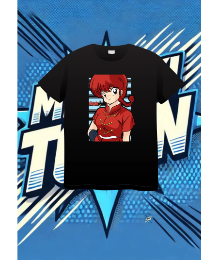 Camiseta Negra Ranmaunmedio Saotome Ranma | camiseta anime