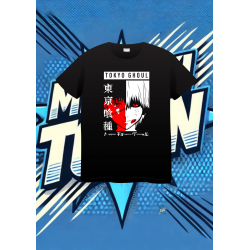 Camiseta Negra Tokyo Ghoul Kaneki | camiseta anime
