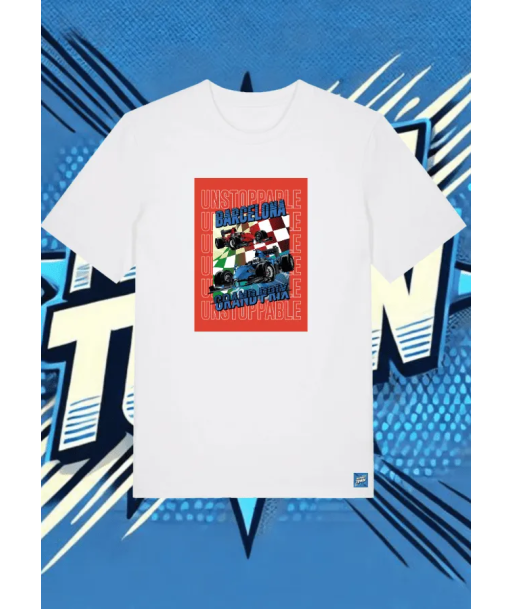 Camiseta Blanca Barcelona Grand Prix1 | camiseta anime