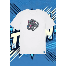 Camiseta Blanca Carbon Flash1 | camiseta anime