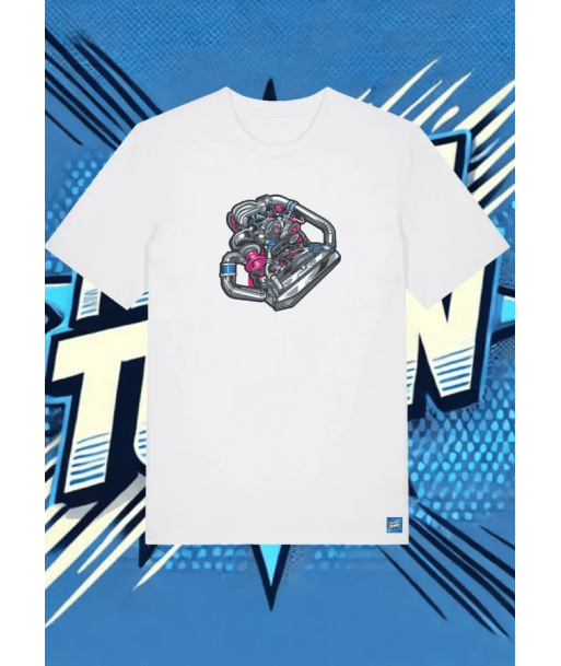 Camiseta Blanca Carbon Flash1 | camiseta anime