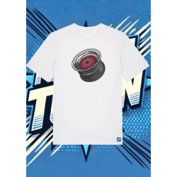 Camiseta Blanca Engine Roar1 | camiseta anime