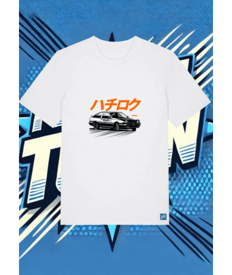 Camiseta Blanca Furious Drive1 | camiseta anime