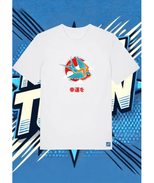 Camiseta Blanca Lucky Swallow1 | camiseta anime