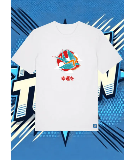 Camiseta Blanca Lucky Swallow1 | camiseta anime