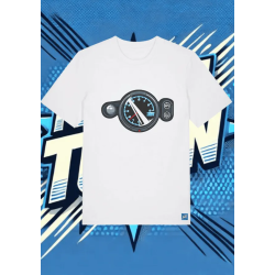 Camiseta Blanca Neon Drift1 | camiseta anime