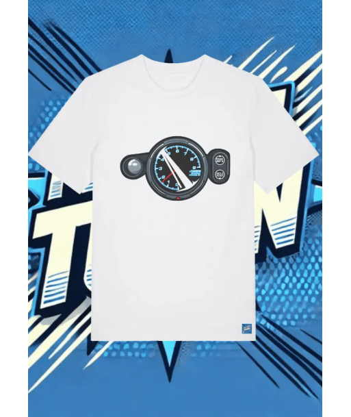 Camiseta Blanca Neon Drift1 | camiseta anime