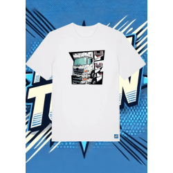 Camiseta Blanca Night Burners1 | camiseta anime