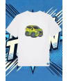 Camiseta Blanca Nitro Speed1 | camiseta anime