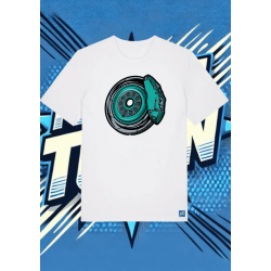 Camiseta Blanca Rapid Drive1 | camiseta anime