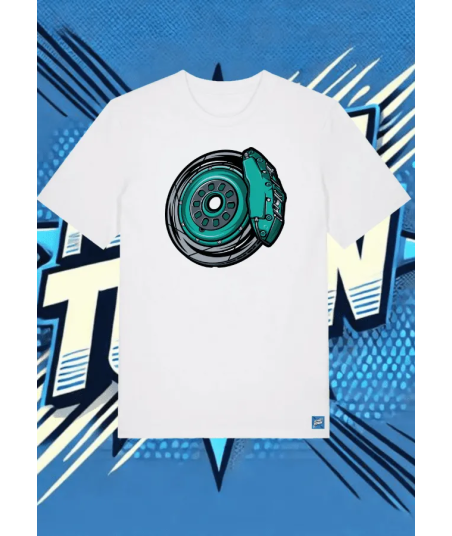 Camiseta Blanca Rapid Drive1 | camiseta anime
