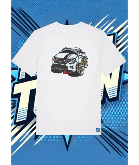 Camiseta Blanca Redline Blast1 | camiseta anime