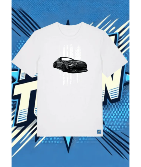 Camiseta Blanca Retro Turbo1 | camiseta anime