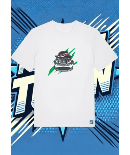 Camiseta Blanca Speed Pulse1 | camiseta anime