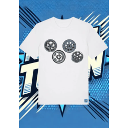 Camiseta Blanca Speed Track1 | camiseta anime