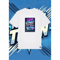 Camiseta Blanca Street Racing1 | camiseta anime