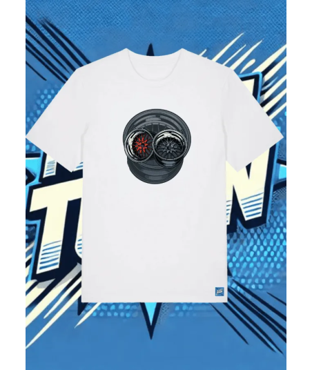 Camiseta Blanca Turbo Champs1 | camiseta anime