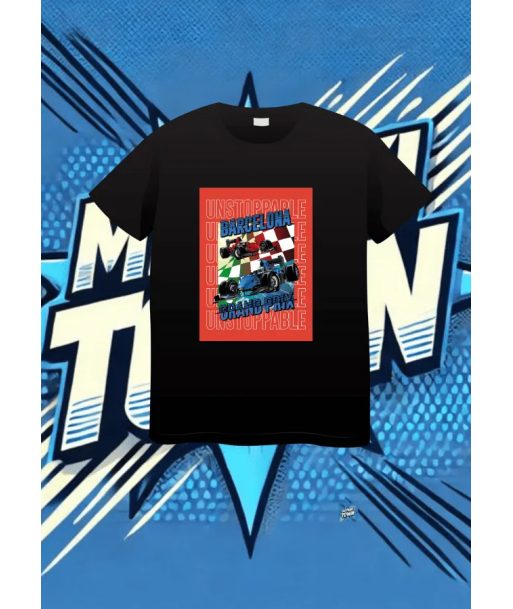 Camiseta Negra Barcelona Grand Prix1 | camiseta anime