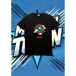 Camiseta Negra Lucky Swallow1 | camiseta anime
