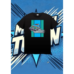 Camiseta Negra Twin Turbo1 | camiseta anime