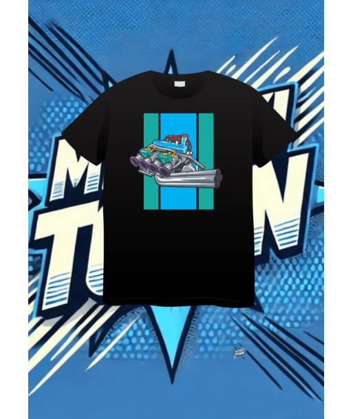 Camiseta Negra Twin Turbo1 | camiseta anime