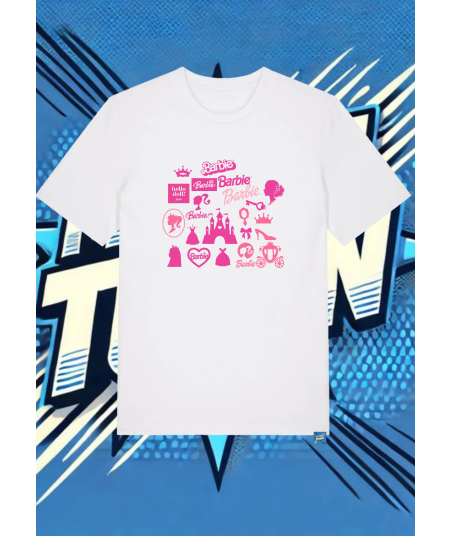 Camiseta Blanca Barbie Barbie1 | camiseta anime