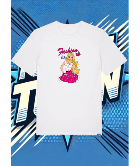 Camiseta Blanca Barbie Fashion Barbie1 | camiseta anime